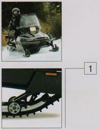 Демпфирование амортизатора снегохода Yamaha VK 540 III