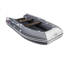 Надувная лодка Таймень 3400 НДНД графит/светло-серый	