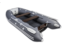 Надувная лодка Таймень 3400 НДНД графит/светло-серый
