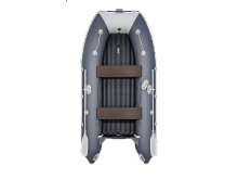 Надувная лодка Таймень 3400 НДНД графит/светло-серый