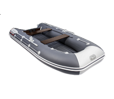 Надувная лодка Таймень 3600 НДНД графит/светло-серый	