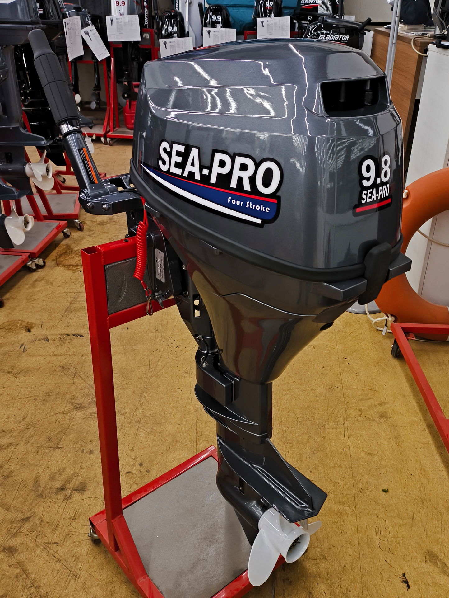 �������������� �������� ����� Sea-Pro F9.8S � ���������� ����������� � ����������� ������.