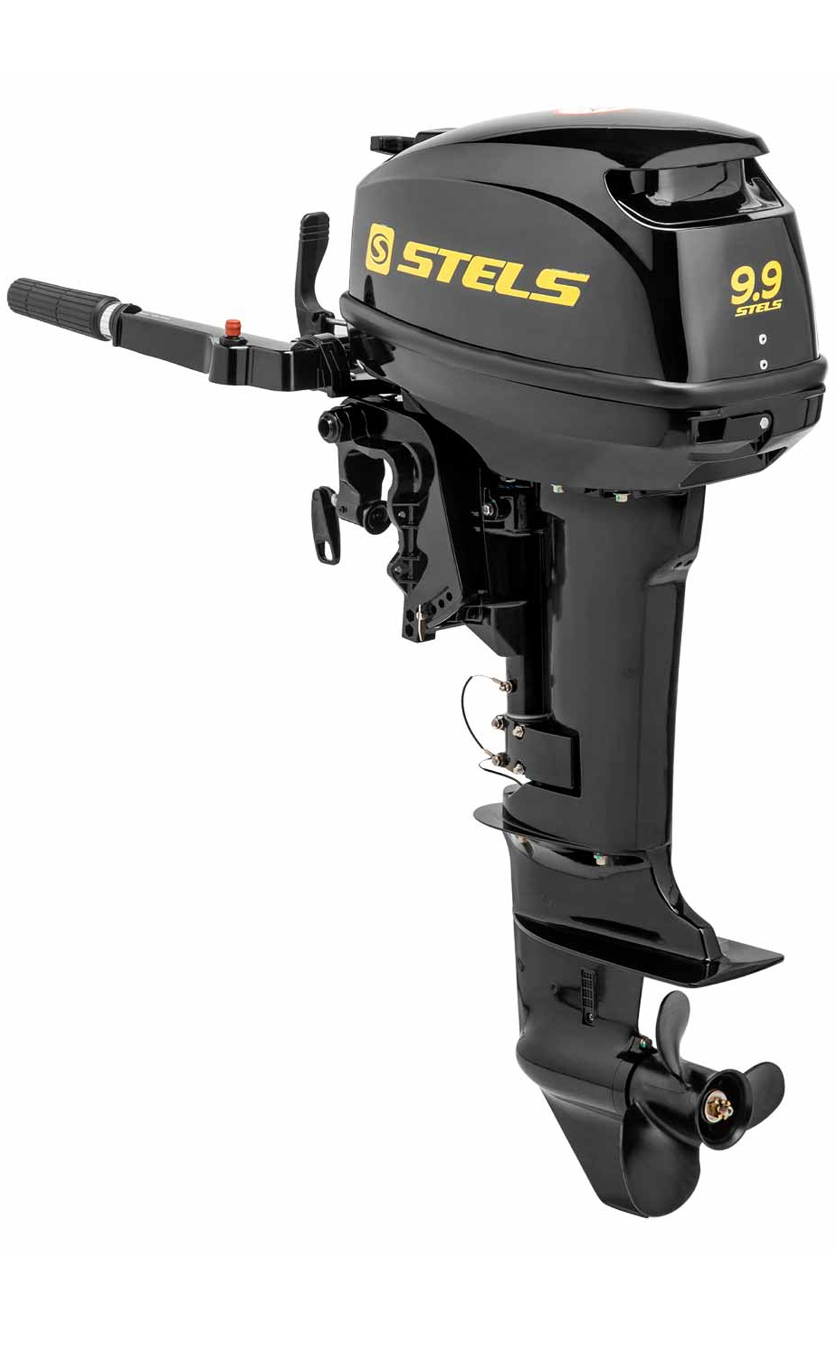 Подвесной двухтактный лодочный двигатель Stels 9.9 HP - это 15 сильный мотор для лодок без регистрации в ГИМС. Купить в нашем магазине или с доставкой курьером.
