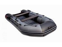 Надувная лодка Таймень NX 3800 НДНД pro Графит/черный. Фото 1