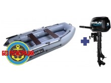 Надувная лодка Адмирал 290 НДНД   + Четырёхтактный лодочный мотор Marlin MF 5 AMHS - отличный выбор для тех, кто ищет экономичный и надёжный двигатель для лодки. Купить в нашем магазине или с доставкой курьером.