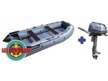 Надувная лодка Адмирал 320 С НДНД   + Лодочный мотор Sea-Pro F 6 S