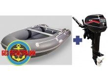 Лодка Gladiator Air E330 и Мотор HDX R Series T 9.9 BMS