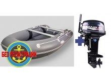 Лодка Gladiator Air E330 и Мотор Marlin Proline MP 9.9 AMHS (15 л.с.)