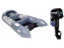 Надувная лодка Gladiator E 420PRO   + Лодочный мотор Marlin MP 30 AWRS