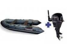 Надувная лодка Хантер 360   + Лодочный мотор Parsun F 20 AFWS-EFI