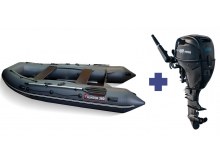 Надувная лодка Хантер 360   + Лодочный мотор Reef Rider RREF 20 HES