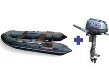 Надувная лодка Хантер 360   + Лодочный мотор Sea-Pro F 6 S