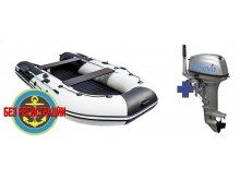 Надувная лодка Ривьера 3600 НДНД килевая   + Лодочный мотор Seanovo SN 9.9 FFES Enduro