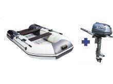 Надувная лодка Таймень NX 2800 НДНД комби светло-серый/графит   + Лодочный мотор Sea-Pro F 6 S