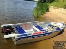 Алюминиевая моторная лодка Linder Sportsman 355. Проба лодки на воде. Фото 5.