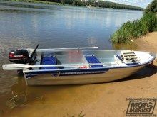 Алюминиевая моторная лодка Linder Sportsman 355. Проба лодки на воде. Фото 6.