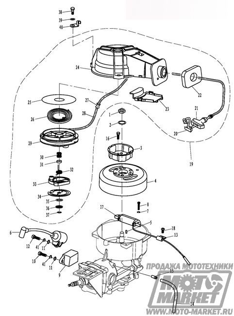 Система зажигания лодочного мотора Golfstream Parsun T3.6 BM