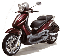 Итальянский скутер Piaggio Beverly 500. Увеличить изображение...